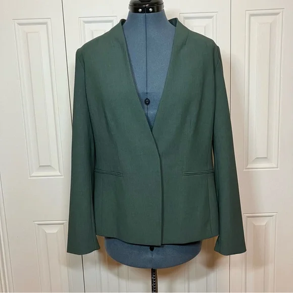 Ann Taylor Dark Green Pantsuit Size 8 - Picture 1 of 12